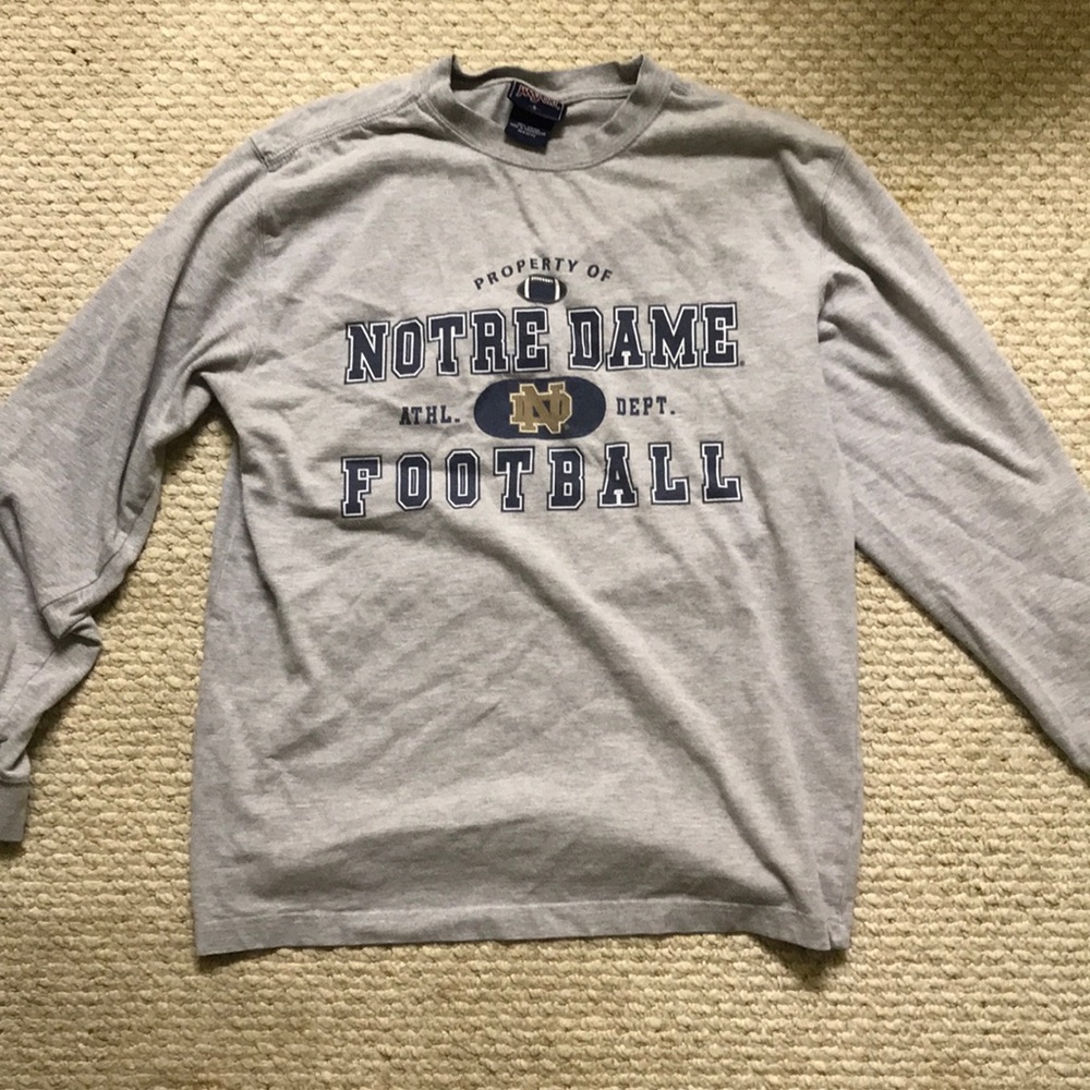 Norte Dame Football Long sleeve Shirt (Small)
